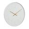 White Contemporary Cottage Metal Wall Clock